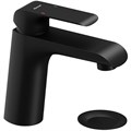Смеситель для раковины Ravak Flat FL 013.20 с донным клапаном, керамический картидж, черный матовый (X070172) X070172