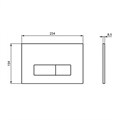 Кнопка смыва Ideal Standard OLEAS™ M2, черная R0121A6