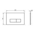 Кнопка смыва Ideal Standard OLEAS™ M2, белая (R0121AC) R0121AC