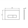 Кнопка смыва Ideal Standard OLEAS™ M2, матовый хром (R0121JG) R0121JG