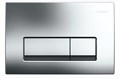 Кнопка смыва Geberit Delta50 двойной смыв, пластик, глянцевый хром (115.119.21.1) 115.119.21.1
