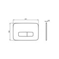 Кнопка смыва Ideal Standard OLEAS™ M3, хром матовый (R0123JG) R0123JG