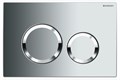 Кнопка смыва Geberit Delta20 двойной смыв, пластик, глянцевый хром (115.127.21.1) 115.127.21.1
