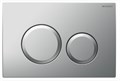Кнопка смыва Geberit Delta20 двойной смыв, пластик, матовый хром (115.127.46.1) 115.127.46.1