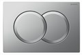 Кнопка смыва Geberit Delta01 двойной смыв, пластик, матовый хром (115.107.46.1) 115.107.46.1