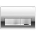 Кнопка смыва AZARIO NEW двойная, пластик, хром (AZ-015.02) AZ-015.02
