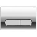 Кнопка смыва AZARIO NEW двойная, пластик, хром (AZ-004.02) AZ-004.02