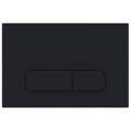 Кнопка смыва AZARIO FORTE двойная, прямоугольная, пластик, черный матовый (AZ-100-004F) AZ-100-004F