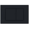 Кнопка смыва AZARIO FORTE двойная, квадратная, пластик, черный матовый (AZ-100-022F) AZ-100-022F