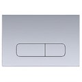 Кнопка смыва AZARIO FORTE двойная, прямоугольная, пластик, хром матовый (AZ-100-003F) AZ-100-003F