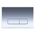 Кнопка смыва AZARIO FORTE двойная, прямоугольная, пластик, хром глянцевый (AZ-100-002F) AZ-100-002F