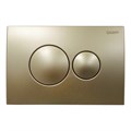Кнопка смыва Loranto Prestige механическая, двойная, золото (7515) 7515