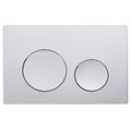 Клавиша смыва AZARIO NEW двойная, круглые кнопки, пластик, хром глянцевый (AZ-003.02) AZ-003.02
