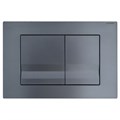 Клавиша смыва AZARIO NEW двойная, квадратные кнопки, пластик, оружейная сталь матовый (AZ-001.08) AZ-001.08