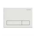Кнопка смыва AZARIO механическая, двойной смыв, прямоугольные кнопки, белый глянцевый (AZ-ИУ00013) AZ-ИУ00013