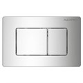Кнопка смыва AZARIO NEW-TS механическая, двойной смыв, квадратные кнопки, нержавеющая сталь 304, хром (AZ-SS-003-CH) AZ-SS-003-CH