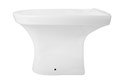 Биде напольное Керамин Санти 350х535х400 угловое скрытое крепление в комплекте, белый (CS00087560) CS00087560