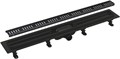 APZ10BLACK-750M Simple Водоотводящий желоб с порогами для перф решетки, черный мат замена на AG101101750 APZ10BLACK-750M