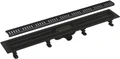 APZ10BLACK-750M Simple Водоотводящий желоб с порогами для перф решетки, черный мат замена на AG101101750 APZ10BLACK-750M