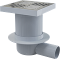 APV5411 Сливной трап 150*150/50, подвотка -боковая, решетка- нержавеющая сталь, гидрозатвор- мокрый APV5411