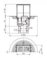APV2321 Сливной трап 105 × 105/50/75, подводка – прямая, решетка – нержавеющая сталь, гидрозатвор APV2321