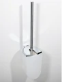 Ершик для унитаза Keuco ELEGANCE 11664010100 в комплекте с пластиковой колбой, металлической крышкой и запасной головкой ершика, подвесной 11664010100