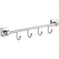 Планка Fixsen Kvadro 4 крючка, хром (FX-61305B-4) FX-61305В-4