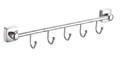 Планка Fixsen Kvadro 5 крючков, хром (FX-61305B-5) FX-61305B-5