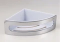 Полочка для ванной Keuco ELEGANCE 11657010001, корзинка для душа, угловая, со съемной пластиковой вставкой, хром/антрацит 11657010001
