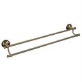Полотенцедержатель трубчатый Fixsen Alfa двойной, античная латунь (GR-9502) GR-9502