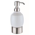 Дозатор жидкого мыла Azario FORNY керамический, настольный, хром (AZ-128CH) AZ-128CH