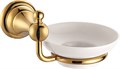 Мыльница Azario ELVIA керамическая, золото (AZ-91108G) AZ-91108G