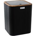 Ведро для мусора Fixsen Black Wood 5 литров, пластик, черный (FX-401-6) FX-401-6