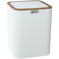 Ведро для мусора Fixsen White Wood 5 литров, пластик, белый (FX-402-6) FX-402-6