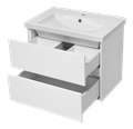 Тумба под раковину Misty Твист 60 подвесная (белая) П-Тви01060-011П2Я