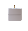Тумба c раковиной  Vita 60 для ванной комнаты, подвесная VITA-600-T01-2B-SF027
