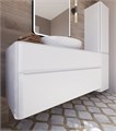 Тумба со столешницей Vita 120 для ванной комнаты, подвесная VITA-1200-T02-2B-SF027