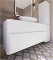Тумба со столешницей Vita 100 для ванной комнаты, подвесная VITA-1000-T02-2B-SF027