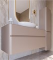 Тумба со столешницей Vita 100 для ванной комнаты, подвесная VITA-1000-T02-2B-SF027