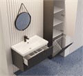 Тумба с раковиной Bella 80 для ванной комнаты, подвесная BELLA-P-T02-80-2B-SF027