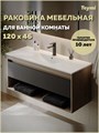Раковина для ванной мебельная на тумбу Teymi Ritta 120 белая T51008 1224480
