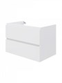 Тумба подвесная с раковиной для ванной 75 см Laina белая раковина Ritta 75 F16030 1224849