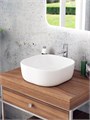 Тумба подвесная с раковиной для ванной 80 см Teymi Nura корпус дуб фасад белый раковина Solli 41 F13193 1221719