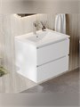 Тумба подвесная с раковиной для ванной 60 см Laina белая раковина Ritta 60 F16028 1224847