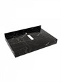 Столешница керамогранитная 70 см черный мрамор с раковиной Teymi Lori 40 кронштейны 2 шт. черные в комплекте F14362 1222928