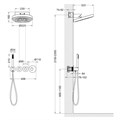 Душевая система встроенная с термостатом Timo Saona SX-2329/17SM золото матовое SX-2329/17SM