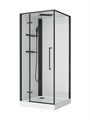 Душевая кабина BelBagno UNO-CAB-A-1-90-C-NERO-Bi-TOP-L, левая UNO-CAB-A-1-90-C-NERO-Bi-TOP-L