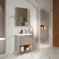 Пенал EQUIL Gleam 36, подвесной, с корзиной, амарок/дуб вотан (ppGLEAM36-25) ppGLEAM36-25