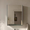 Шкаф зеркальный EQUIL Gleam 60, подвесной, 1 дв., зеленый камень/дуб вотан (szGLEAM.LED.60.1D-34) szGLEAM.LED.60.1D-34