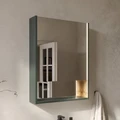Шкаф зеркальный EQUIL Gleam 60, подвесной, 1 дв., зеленый камень/дуб вотан (szGLEAM.LED.60.1D-34) szGLEAM.LED.60.1D-34